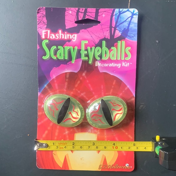2 Sets Flashing Pumpkin Creepy Scary Eyeballs Halloween Pumpkin Jack O Lantern - Picture 3 of 5